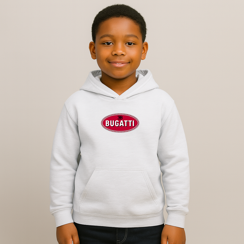 Youth Kids Bugatti Car Pullover Hoodie